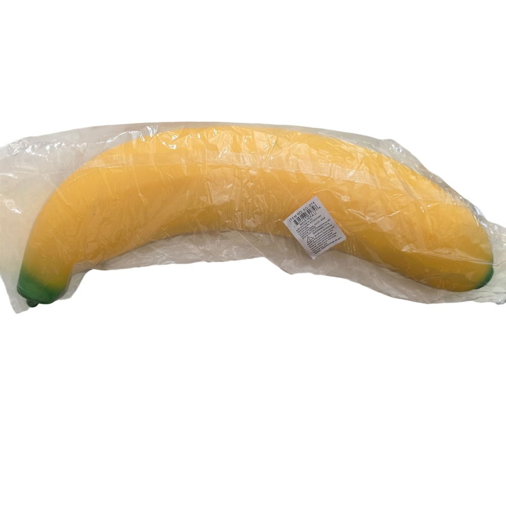 Jumbo Banana Squishy Slow Rise Stress Relief Novelty Toy Yellow
